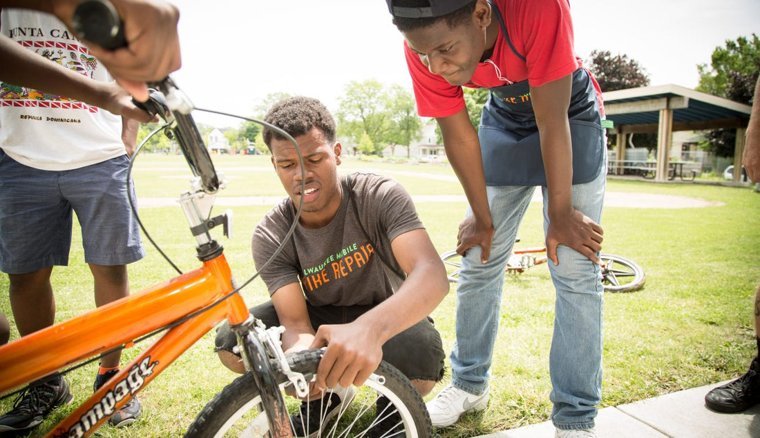 Getting your bicycle ready for the spring ride.