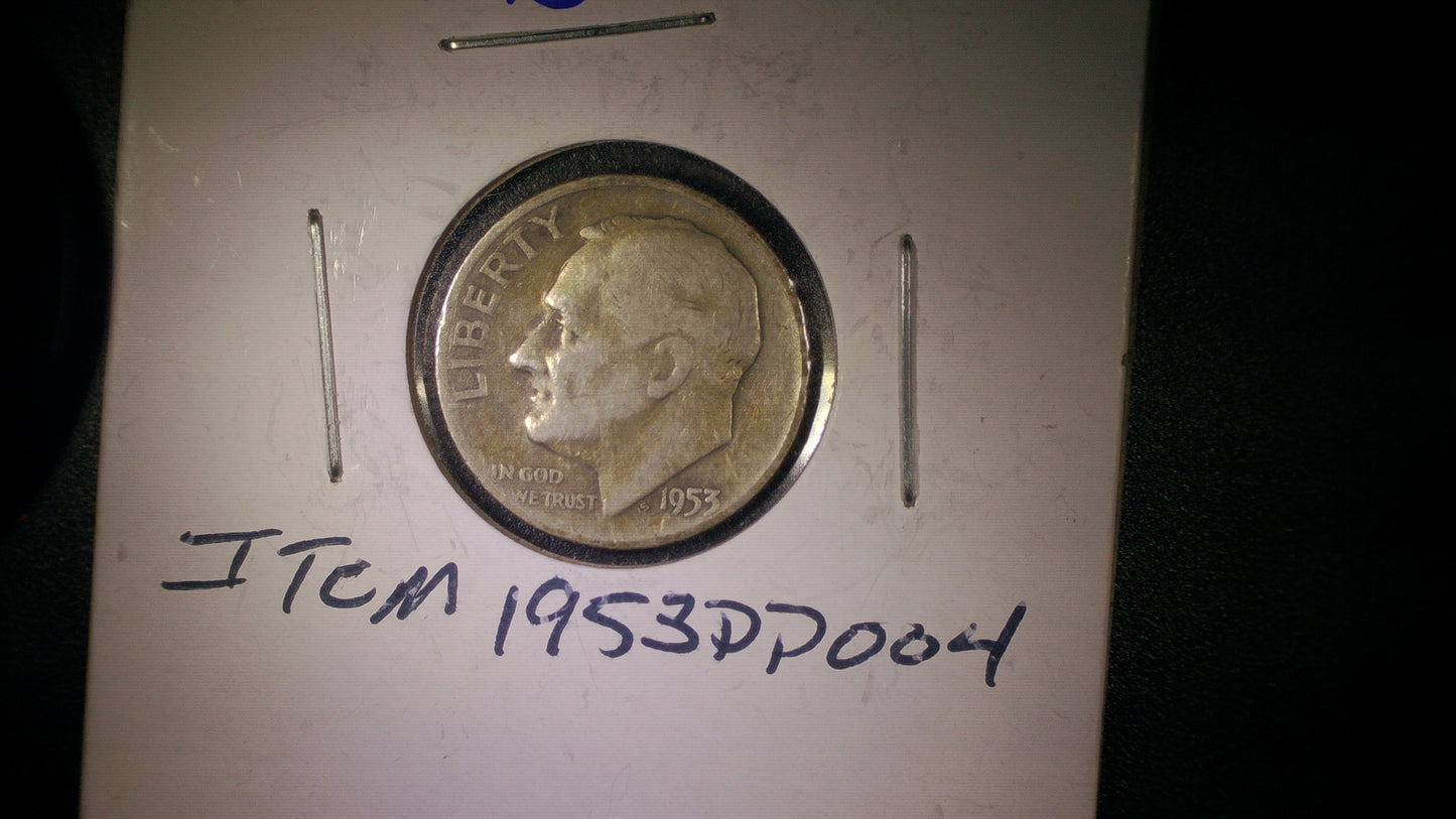 Dime Roosevelt, 1953 D item #1953DD004