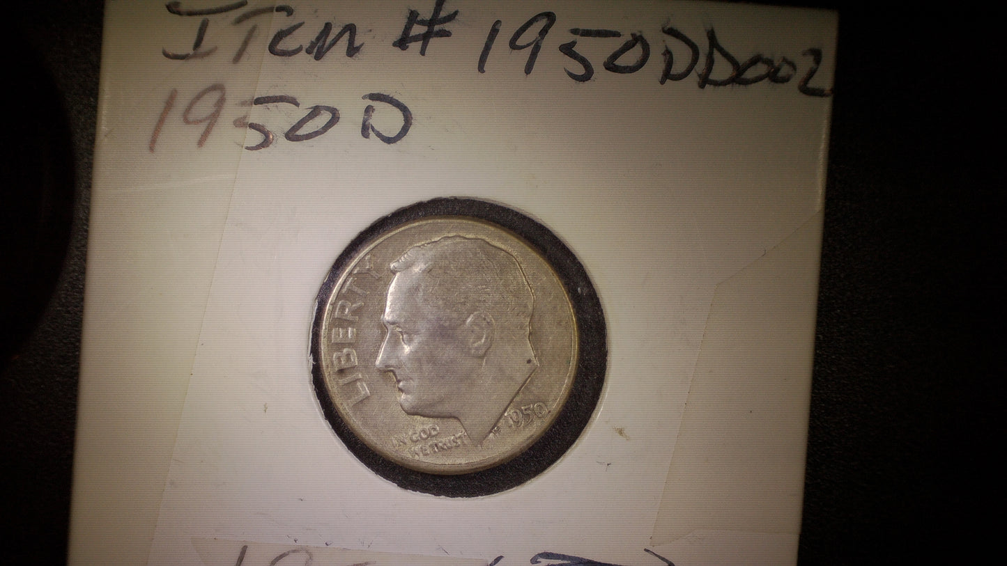 Dime Roosevelt 1950 D item #1950DD002