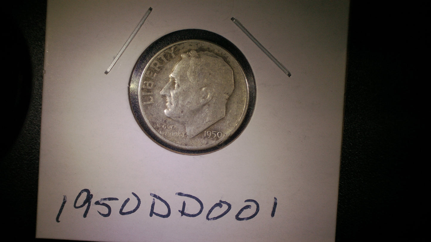 Dime Roosevelt, 1950 D. item #1950DD001