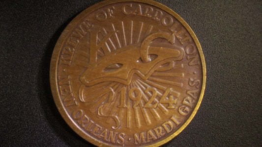 1971 Krewe of Carrollton Bronze Doubloon "Silver Memories"