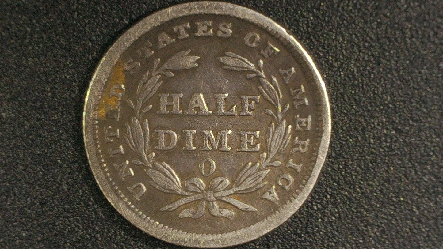 1838 Liberty Seated Half Dime New Orleans Mint "NO STARS"