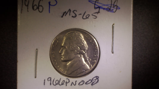 1966 P Nickel Item # 1966PN008